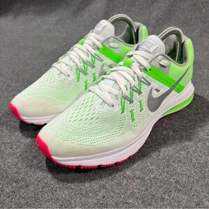 Nike Zoom Winflo 2 Women's Running Shoes Size 8.5 White/Green 807279-101
